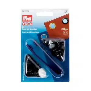 Prym Nestelringen - 8 MM - Zwart