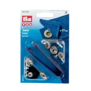 Prym - Jeansknopen 17 mm - Zilver bewerkt
