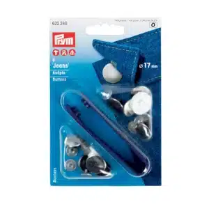 Prym - Jeansknopen 17 mm - Zilver glad