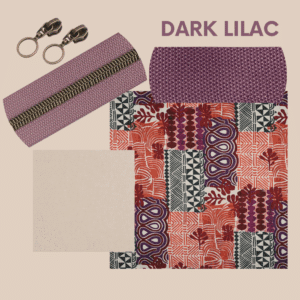 Van schie raamdecoratie & stoffen 12 Pakket strandtas + etui - dark lilac
