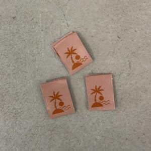 CreJanneke x van Schie - Palmboom labels (3 stuks)