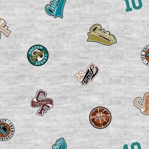 Qjutie - Jogging patches grijs melange