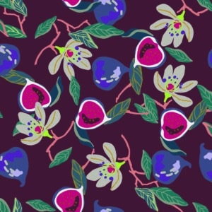 Qjutie - Fleece bladeren/fruit