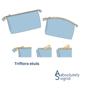 Absolutely Sigrid - Triflora etuis (papieren patroon)