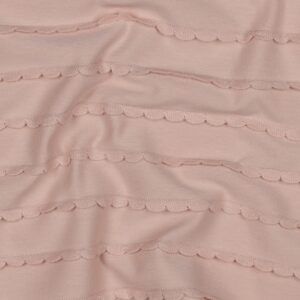Jersey ruffles poederroze