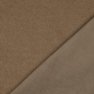 Teddy fleece double sided zand