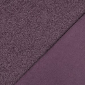Teddy fleece double sided mulberry