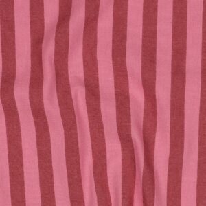 Yarn dyed katoen strepen roze