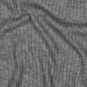 Knitted lurex rib grijs/zilver