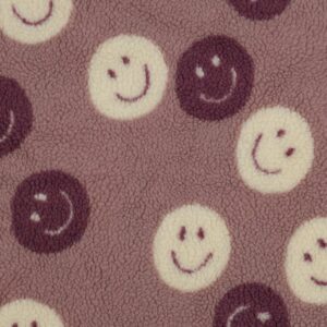 Teddy happy faces mauve