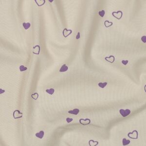 Jersey organic harten naturel/lila