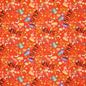 Sinterklaas poplin snoepgoed rood
