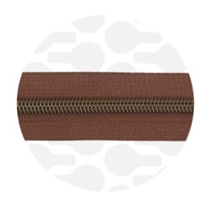Zipper Zoo - Nylon rits earth brown  - 1 meter