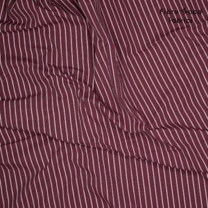 Fibre Mood - Poplin strepen bordeaux