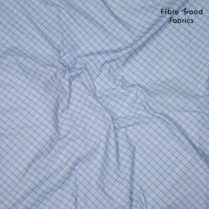 Fibre Mood - Poplin check blauw