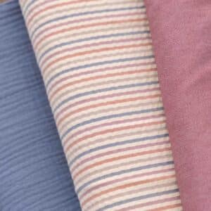 Seersucker joe denim/mauve