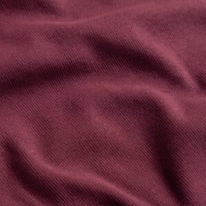 Double brushed viscose rib jersey mauve/wine