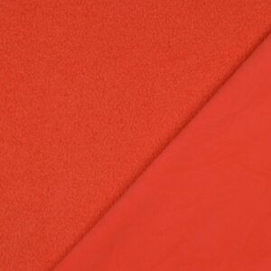 Teddy fleece double sided tangerine