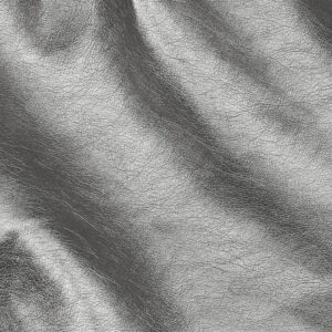 Faux leather zilver metallic