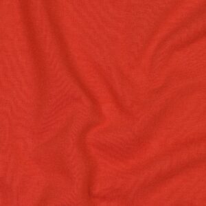 Van schie raamdecoratie & stoffen 5 Coupon 100cm soft sweat uni steenrood