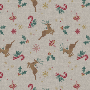 Canvas linnenlook kerst