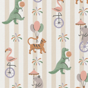 Coupon 100cm katoen feestende dieren