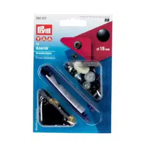 Prym Anorak drukknopen - 15 MM - Zwart