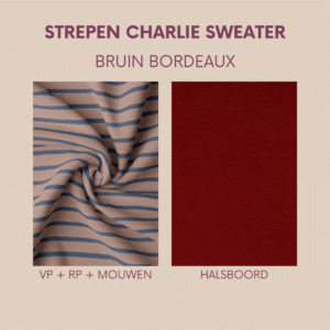 Pakket charlie sweater kids - bruin bordeaux