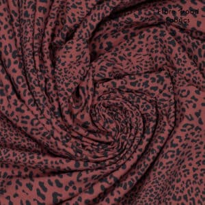 Fibre Mood - Rip stof waterproof luipaardprint rood