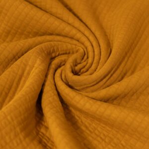 Coupon 40cm quilted jersey oker