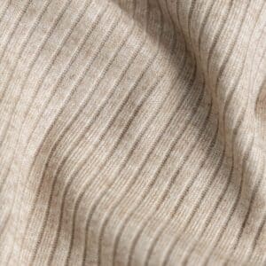 Heavy knitted rib beige