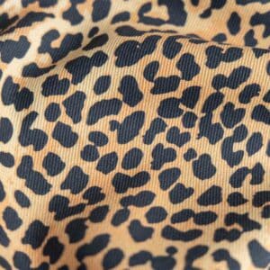 Keperkatoen / twill luipaardprint