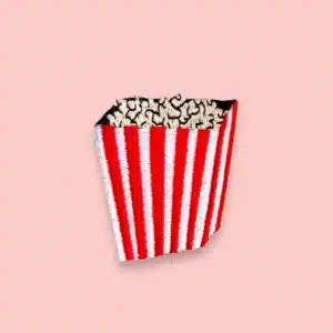 Hejpatches - strijkapplicatie popcorn