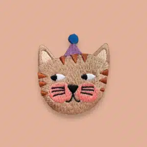 HejPatches - strijkapplicatie feestende kat