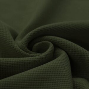 Wafel knit jersey legergroen