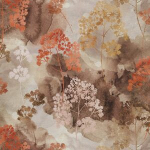 Canvas digitaal bloemen toffee