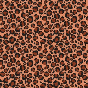 Babycord 21W luipaardprint bruin