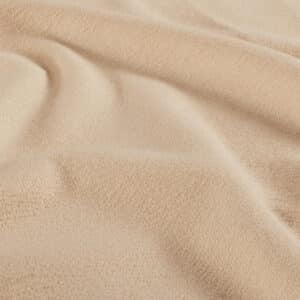 French terry crepe uni beige