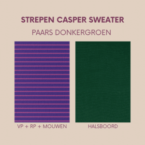Pakket casper sweater dames - paars donkergroen