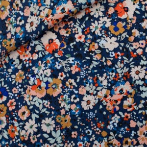 See You at Six - Ecovero viscose rayon satijn flower joy