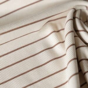 Rib jersey strepen offwhite