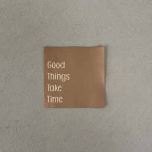 Loop&Label - Good things take time beige - XXL label
