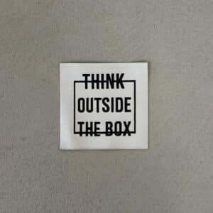 Loop&Label - Think outside the box - XXL label