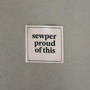 Loop&Label - Sewper proud of this - XXL label
