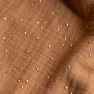 Hydrofiel gouden studs caramel