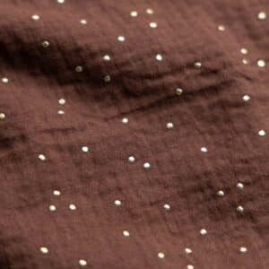 Hydrofiel gouden studs cacao