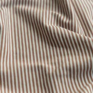 Jersey yarn dyed strepen camel/offwhite