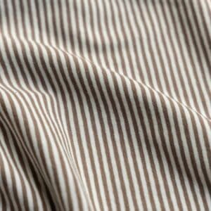 Jersey yarn dyed strepen taupe/offwhite