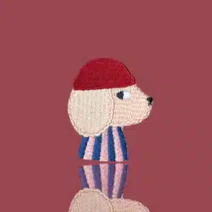 HejPatches - strijkapplicatie poodle