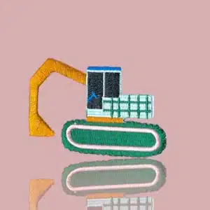 HejPatches - strijkapplicatie graafmachine